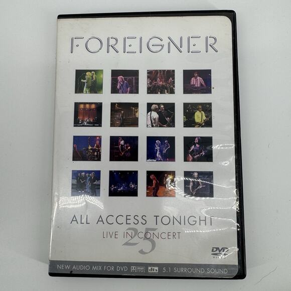 Foreigner All Access Tonight Live In Concert DVD 25th Anniversary Tour - Picture 1 of 4